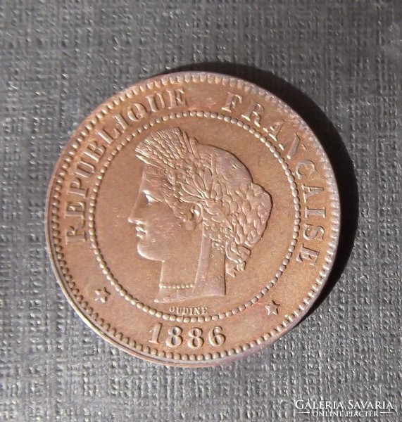 5 Centimes 1886 a