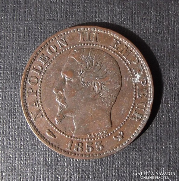 5 centimes 1855 W