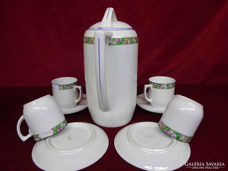 Romanian porcelain, tea set for four people. He has!