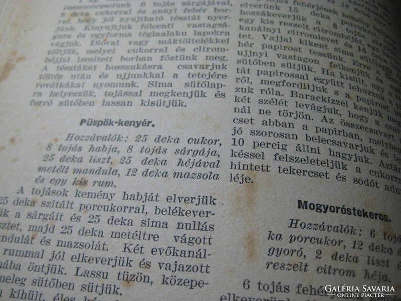 Pest newspaper cookbook, published by Légrád, from the 1930s in a new guise