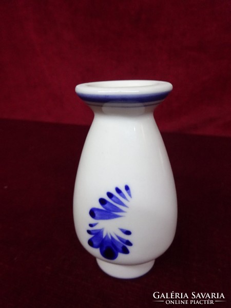 Dutch porcelain mini vase with 10.5 cm high cobalt blue windmill. He has!
