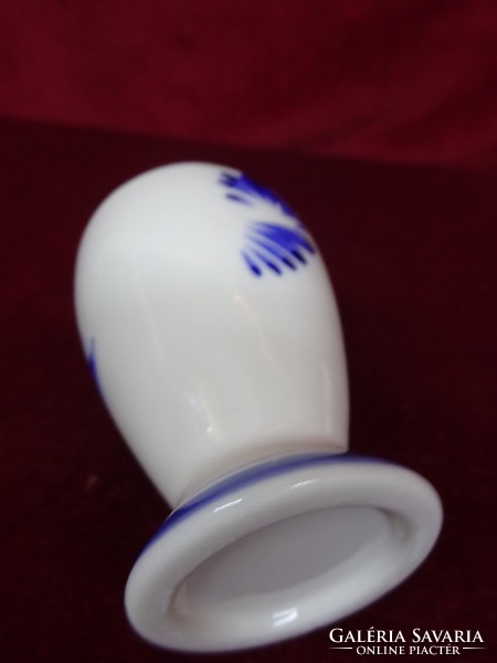 Holland porcelán mini váza, 10,5 cm magas, kobalt kék szélmalommal. Vanneki!