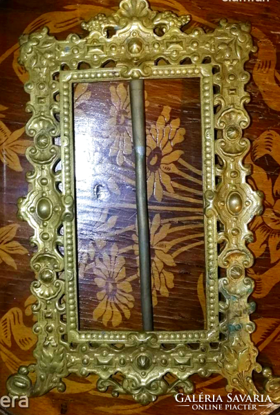 Antique solid copper large picture frame