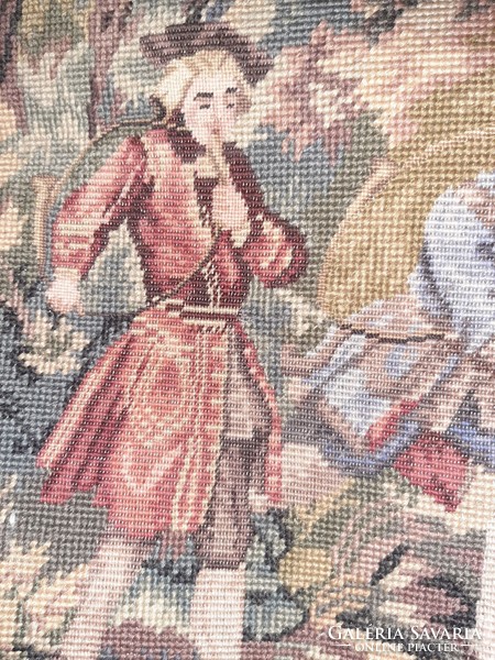 Demanding stitched large-scale tapestry picture...