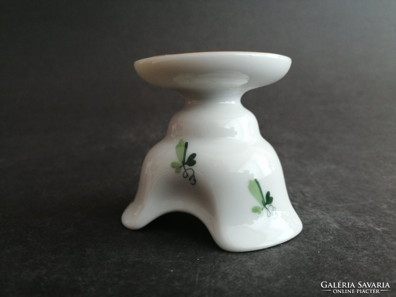 Old augarten wien vienna parsley leaf porcelain candle holder - ep