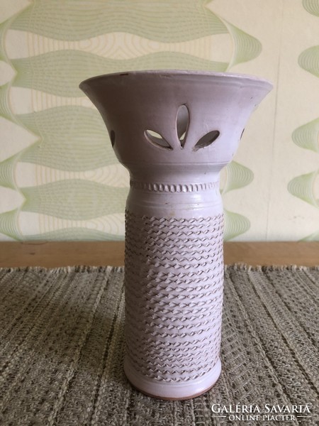 Old glazed ceramic vase