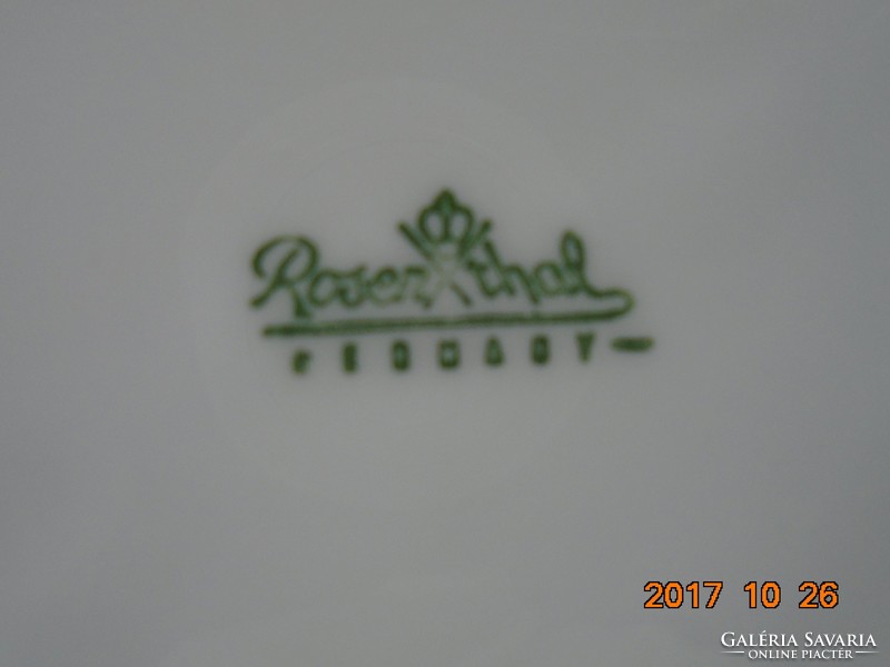 Rosenthal ezüst csíkos tál 24,7 cm