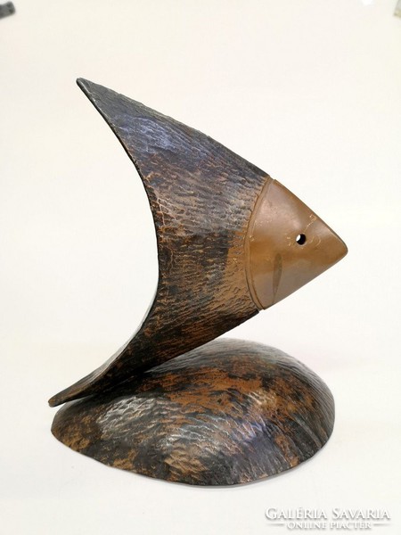 Copper fish statue - 04204