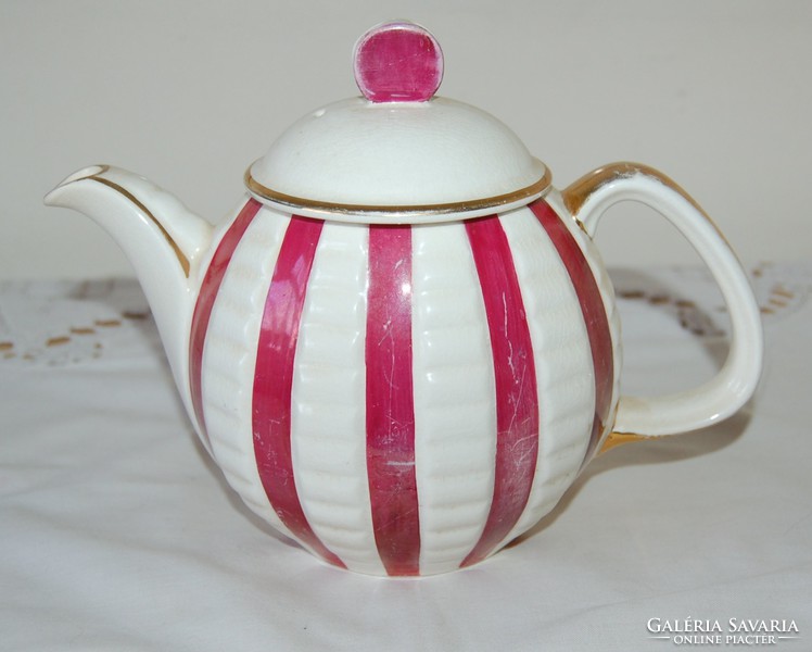 H.J. Wood ltd, burslem English art deco teapot 1940/1950