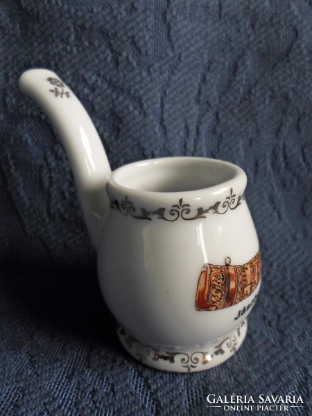 Porcelain commemorative jasper, breath horn motif, flawless