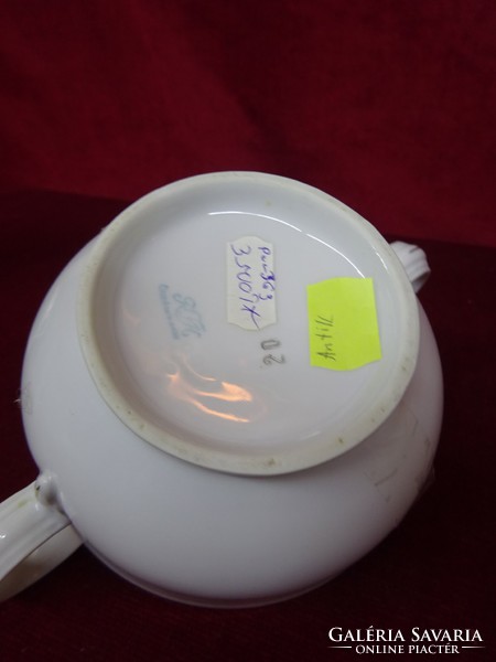 Rfk Czechoslovak antique porcelain sugar bowl with gold trim. He has!