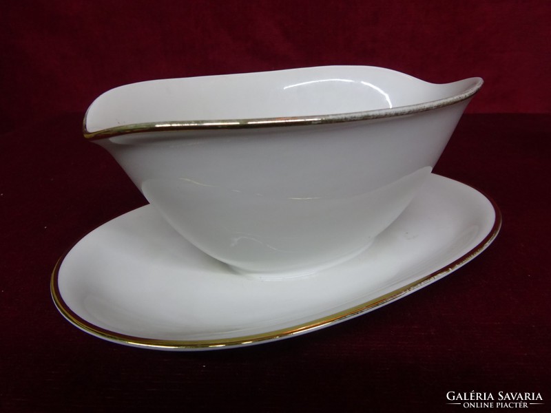 Pmr bavaria german porcelain sauce bowl with placemat with gold trim. He has!