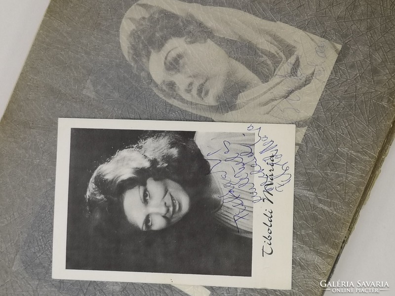 Autographed photos of actors and opera singers, 1960s