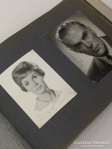 Autographed photos of actors and opera singers, 1960s