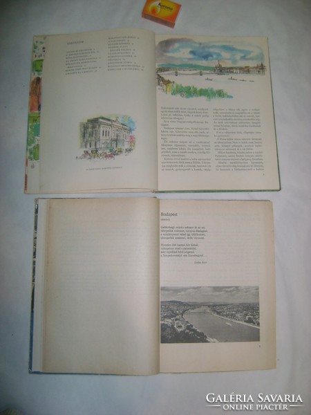 Hazánk szíve Budapest, 1968 - Szülőföldünk Budapest, 1975 - két darab retro könyv