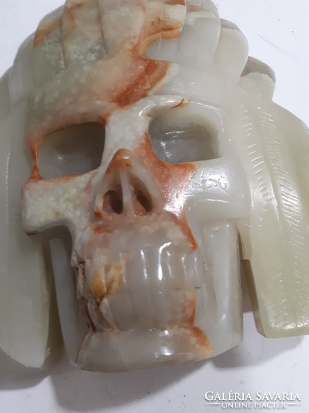 A real specialty! Raw jade native american skull 2850 gr !!! Powerful
