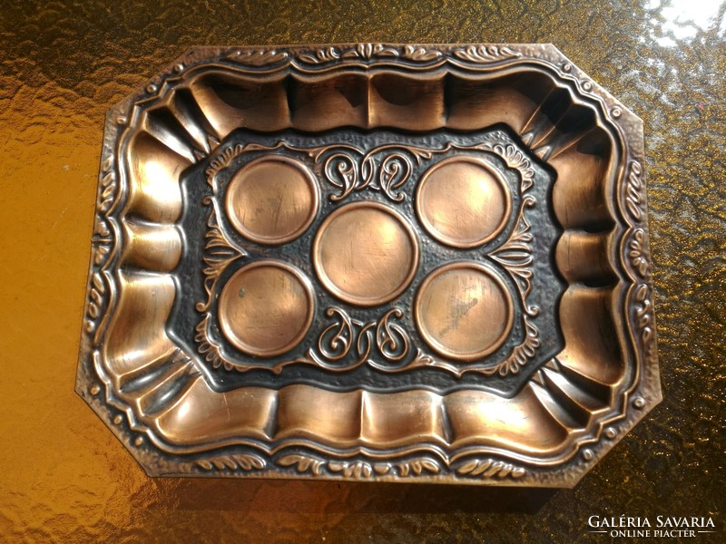 Old copper tray