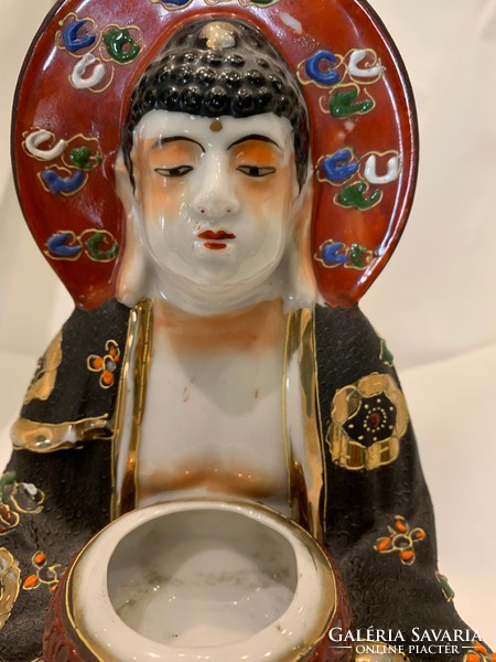 Buddha szobor porcelán Japán jelzéssel