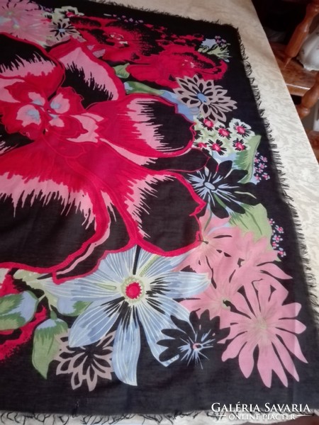 Huge pure cotton shawl, 104 x 107 cm