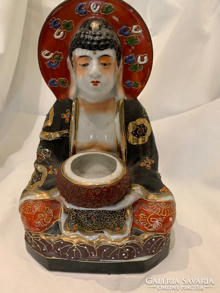 Buddha szobor porcelán Japán jelzéssel