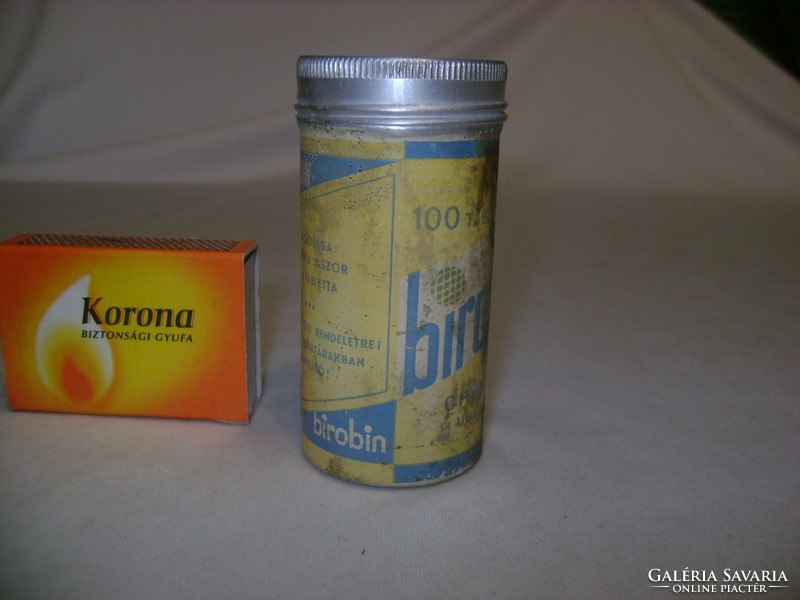 BIROBIN - régi gyógyszer alumínium dobozban