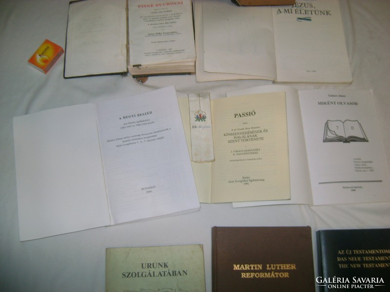 Old, retro religious, ecclesiastical book - eleven pieces together - prayer book, hymn book, etc