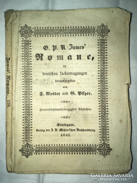 /1846/Romane/ George Payne Rainsford James (1846) Stuttgart deutschen Uebertragungen, 1846