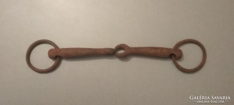 Old, antique, 2-ring, hinged zabla (horse tool) for sale