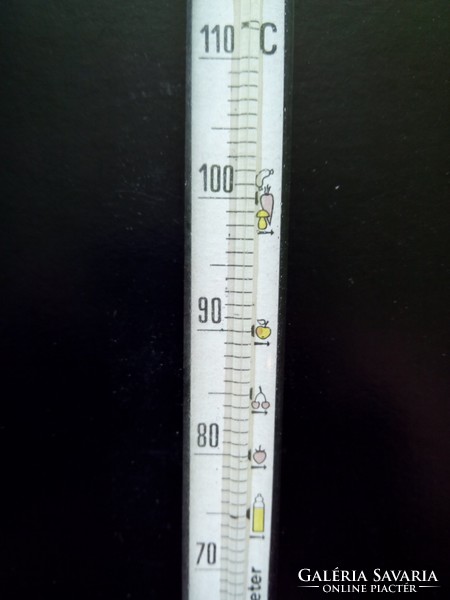 Antik vintage hőmérő alkohol mérő  thermometer