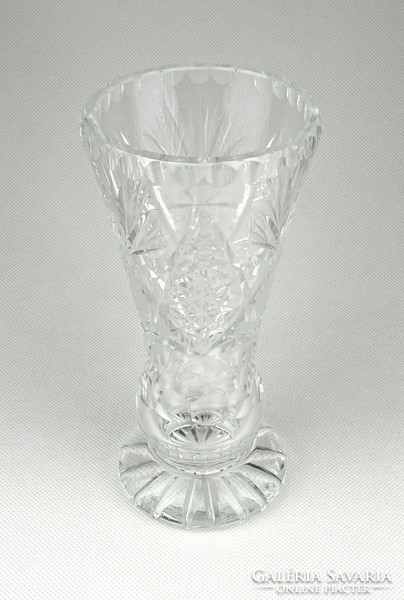 1A135 Talpas ólomkristály váza 17 cm