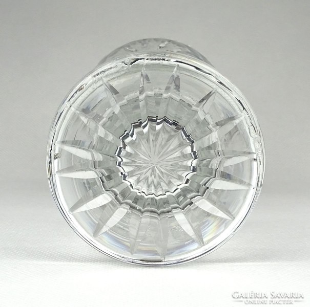 1A135 Talpas ólomkristály váza 17 cm