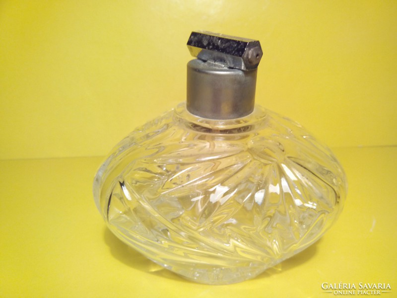 Nagyszerű ár! Antik kristály csiszolt parfümös üveg  gyűjteménybe illő szépség