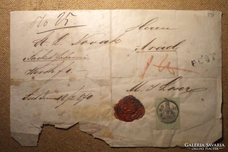 Private parcel consignment note 1870.
