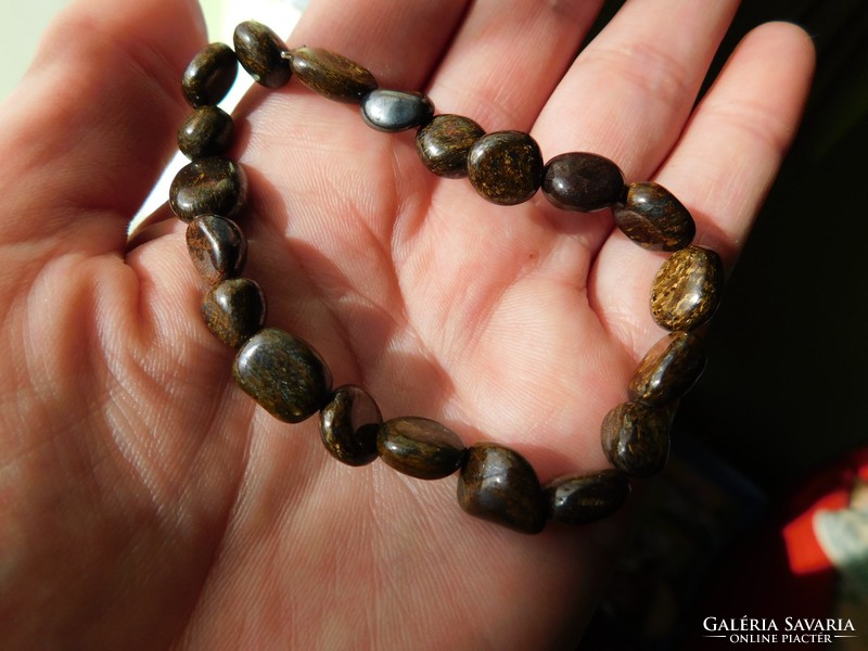 Natural, original bronzite bracelet