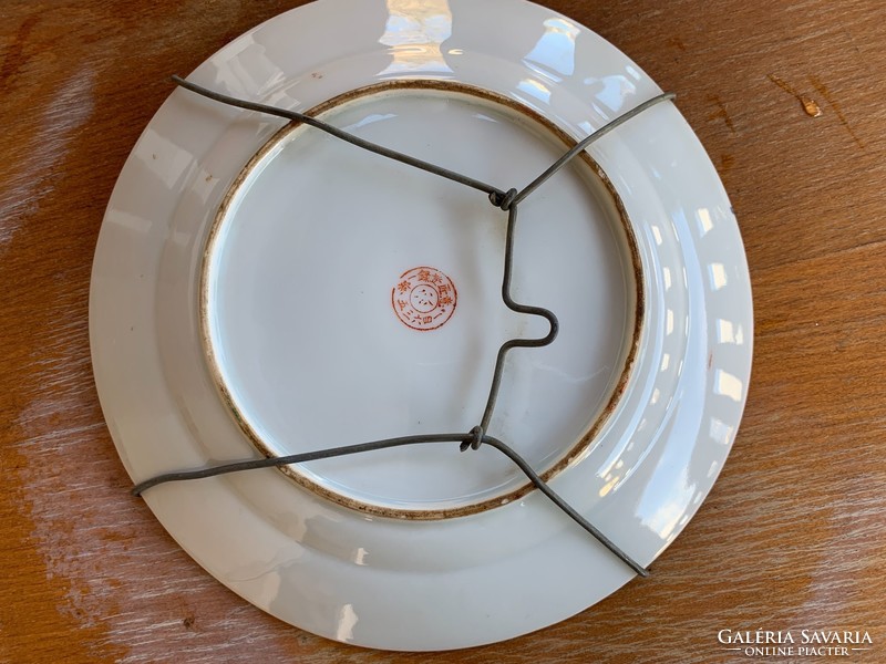 Antik Kutani japán thousand faces plate tányér