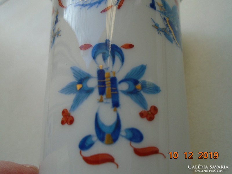 1924 with Meissen sword mark, Imari style, vase from the Blue Dragon with Red Dot series