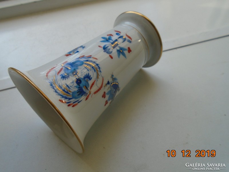 1924 with Meissen sword mark, Imari style, vase from the Blue Dragon with Red Dot series