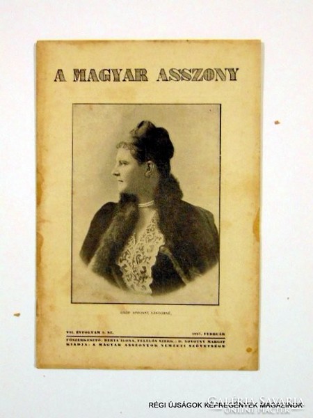 1927 február  /  A MAGYAR ASSZONY  /  RÉGI EREDETI ÚJSÁG Szs.:  7978