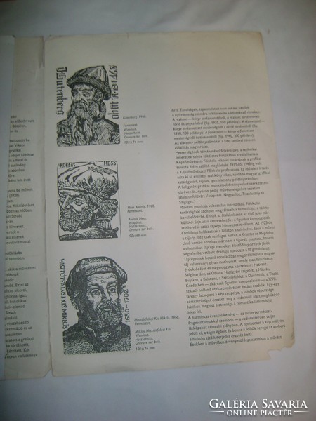 Varga Nándor Lajos - rézkarcok - könyv melléklet - 1978