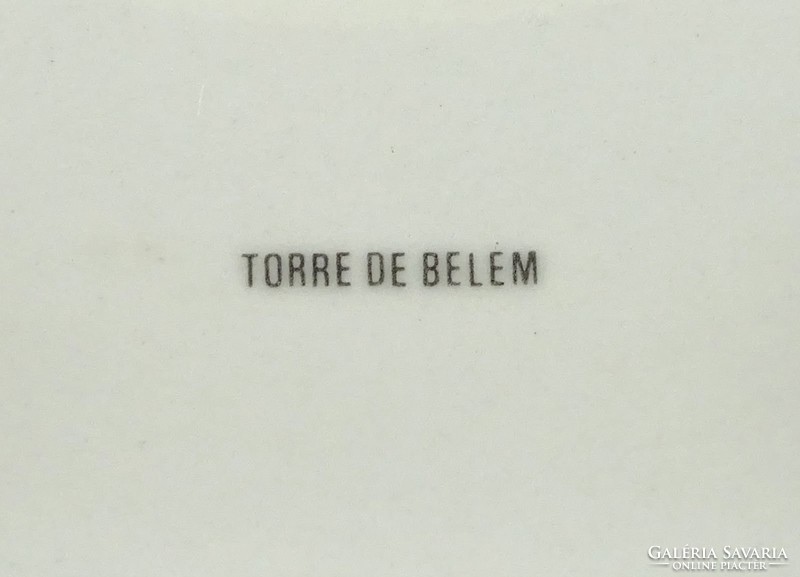 1A244 Portugál porcelán falitányér Torre de Belem