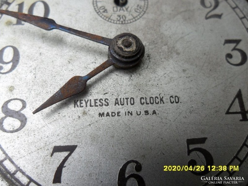 Keyless Auto Clock Co. 1910-1920 amerikai auto óra