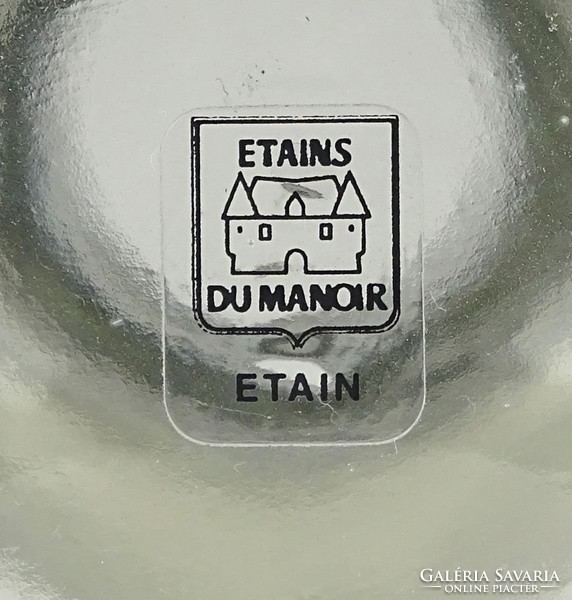 1A101 Francia Etains du Manoir konyakosüveg 20 cm