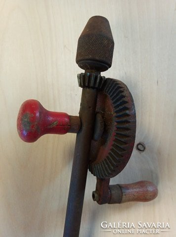 Hand drill with patina