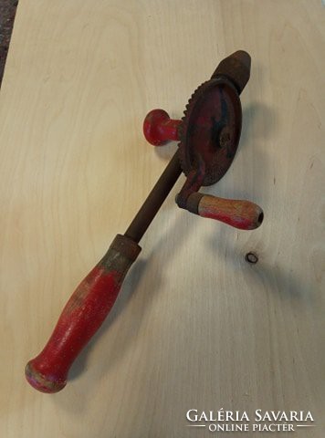 Hand drill with patina