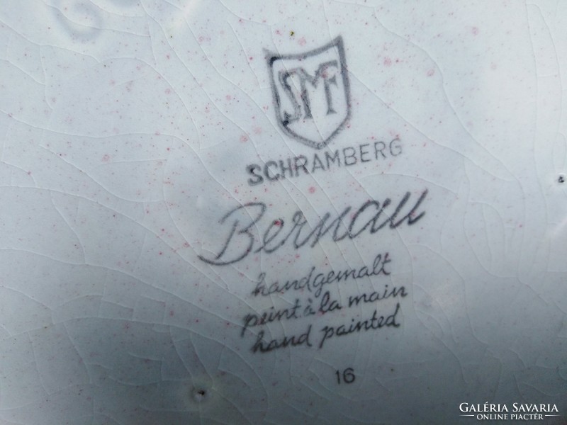 1240  8 személyes SMF Schrambnerg Bernau boros készlet 10,5  és 22 cm 