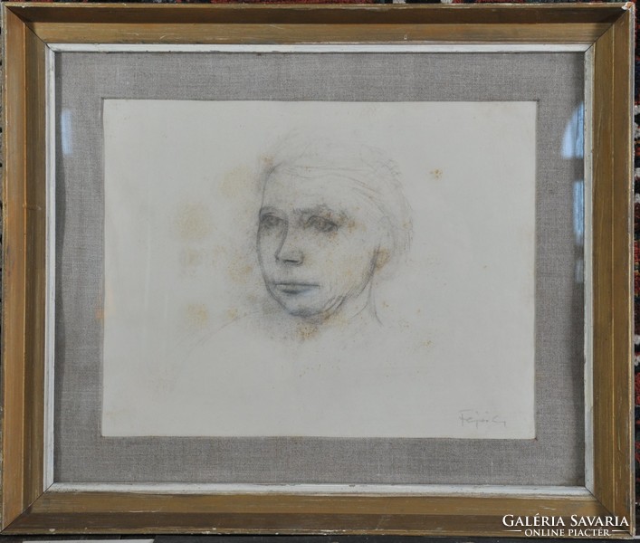 Fejér Csaba (1936-2002): Női portré