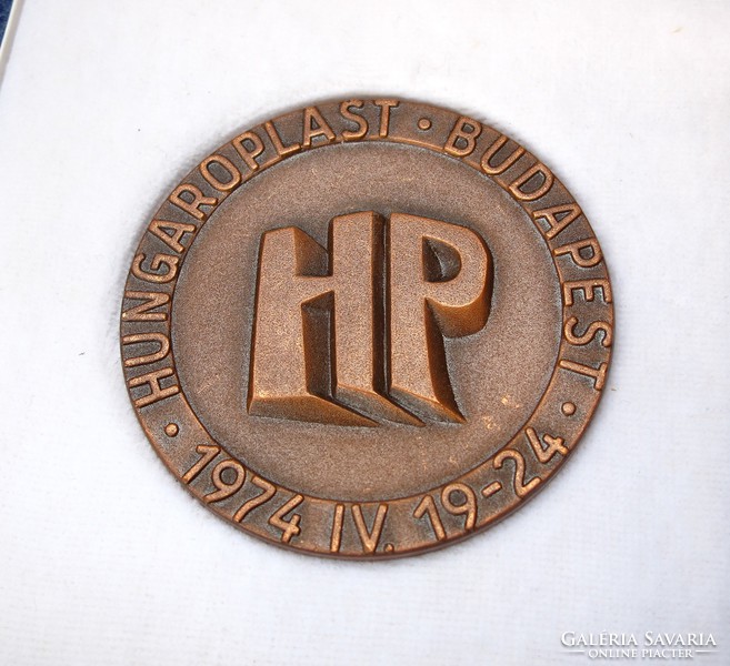 Hungexpo,Hungaroplast,’A sikeres részvételért’ emlékérem 1974.