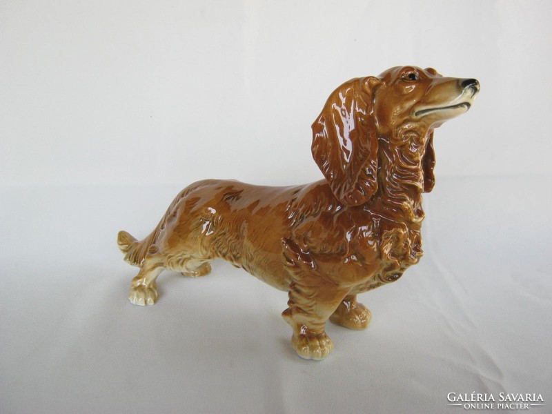 Ens porcelain large dachshund dog
