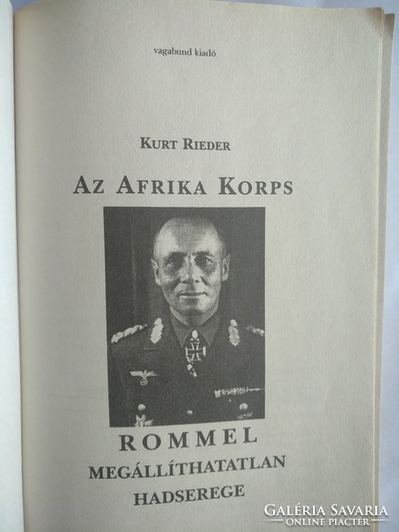 Riedel: Afrika corps. Rommel megállíthatatlan hadserege, ajánljon!