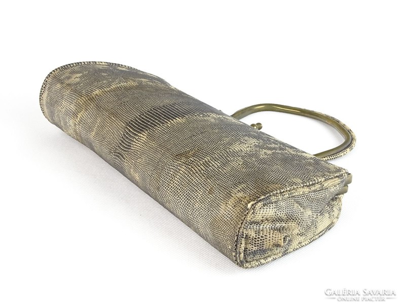 0T509 Antik kígyóbőr női táska retikül